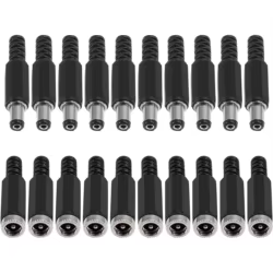 Conector DC Hembra 5,5 x 2,1mm Soldadura – Enchufe Alimentación Barra