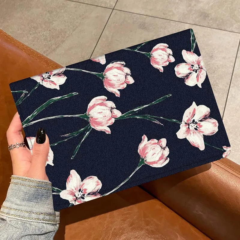 Vintage creativo flor rosa para Samsung Galaxy Tab A A7 A8 A9 A11 S6 S11 10,1 10,4 10,5 pulgadas Lite Plus funda para tableta - imagen 2