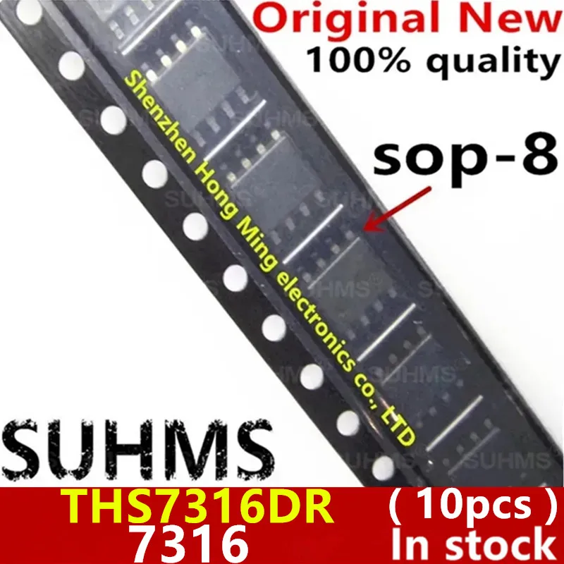 Chipset THS7316 SOP-8 - Nueva Versión DR/D