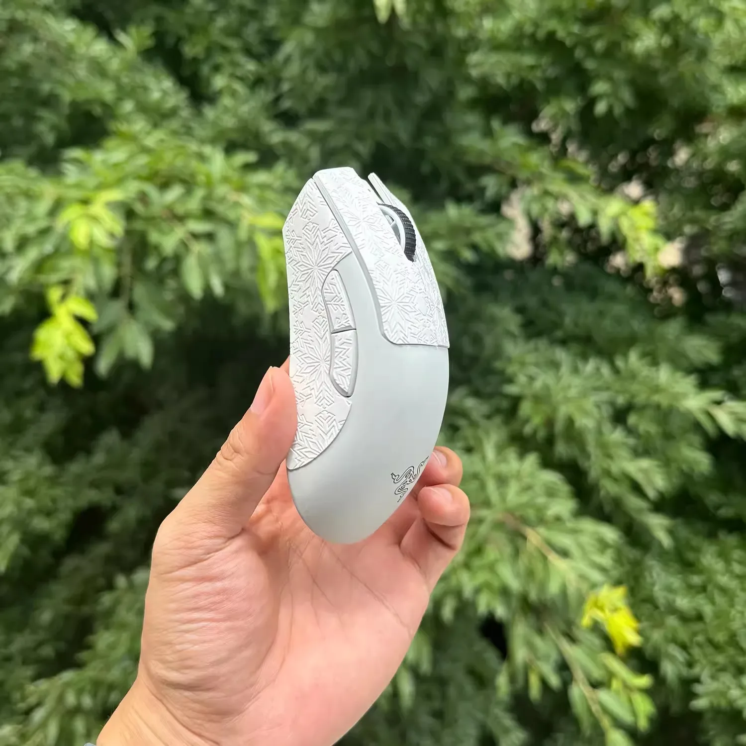 1 Set Ultraglide Mouse Anti Slip Sticker For Razer Deathadder V3 Pro Mice Non-Slip Anti Sweat Tape Snowflake Lizard 0.25mm - imagen 2