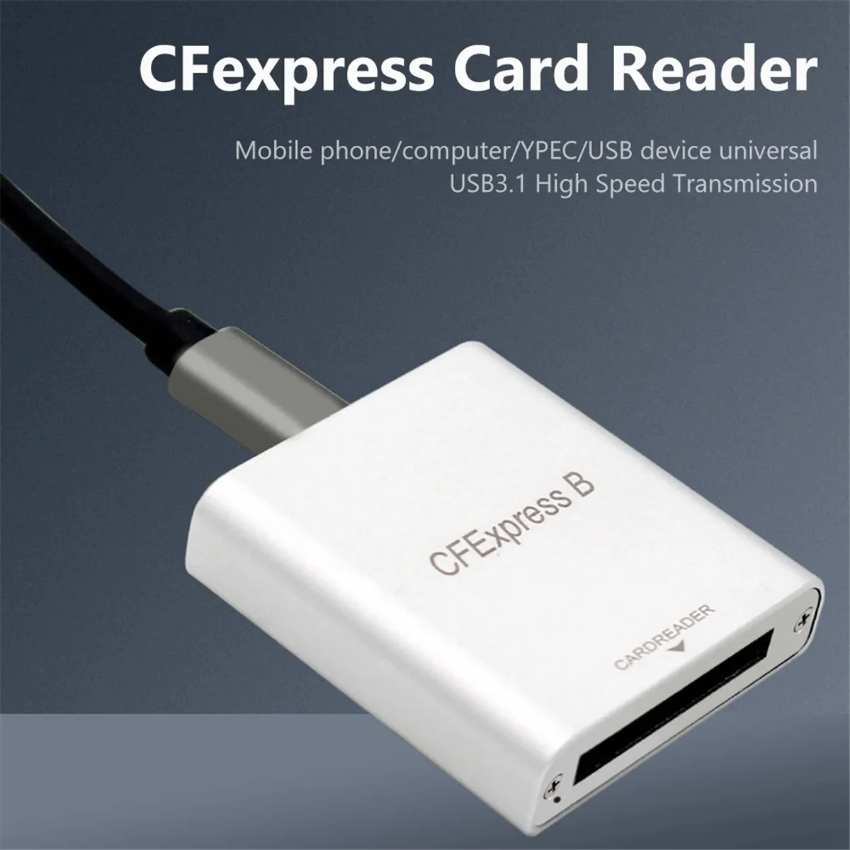 Lector de tarjetas portátil tipo C a CFexpress B, lector de tarjetas de memoria de 10Gbps sin unidad para ordenador portátil, teléfono, Chromebook - imagen 5