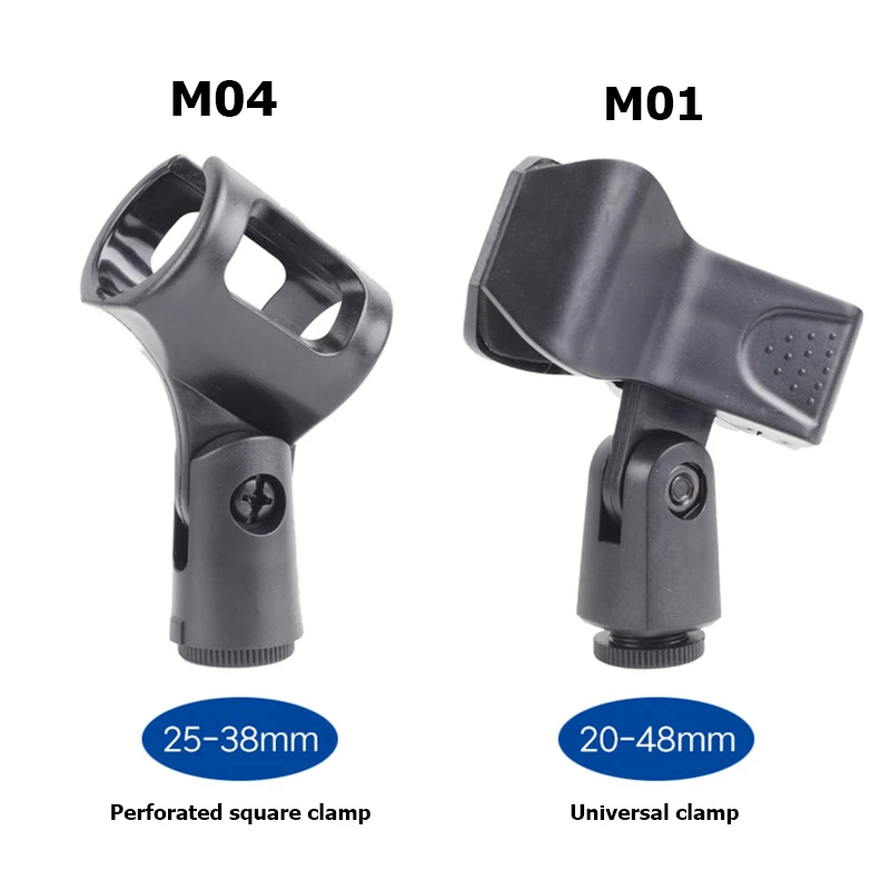 Clip de micrófono Universal para Shure, soporte de montaje de micrófono inalámbrico/con cable de mano, soporte giratorio duradero, accesorios de micrófono - imagen 4