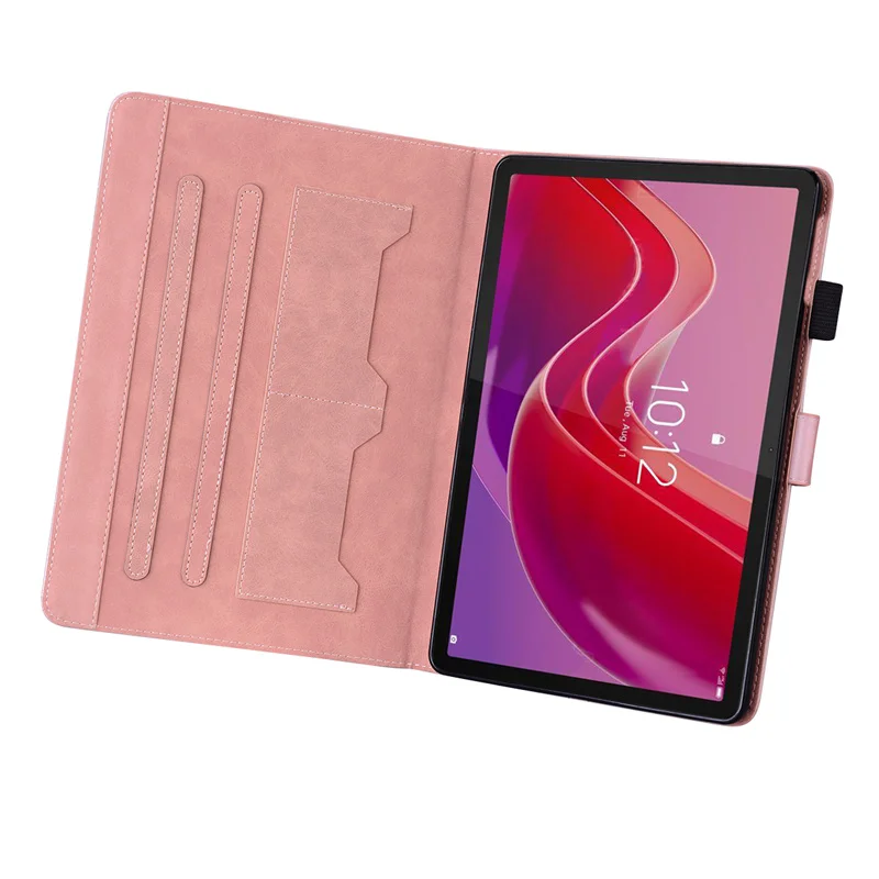 Funda de dibujos animados Kawaii para Xiaoxin Lenovo Tab M11, carcasa de silicona de cuero PU de 11 pulgadas para tableta, TB-331FC, 2024 - imagen 3