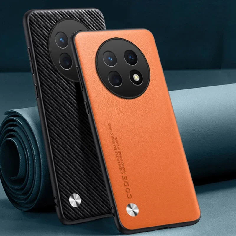 Funda de cuero PU de lujo para Huawei Nova Y91, funda trasera de silicona a prueba de golpes, funda de teléfono de protección completa para Huawei Nova Y90 Coque - imagen 2