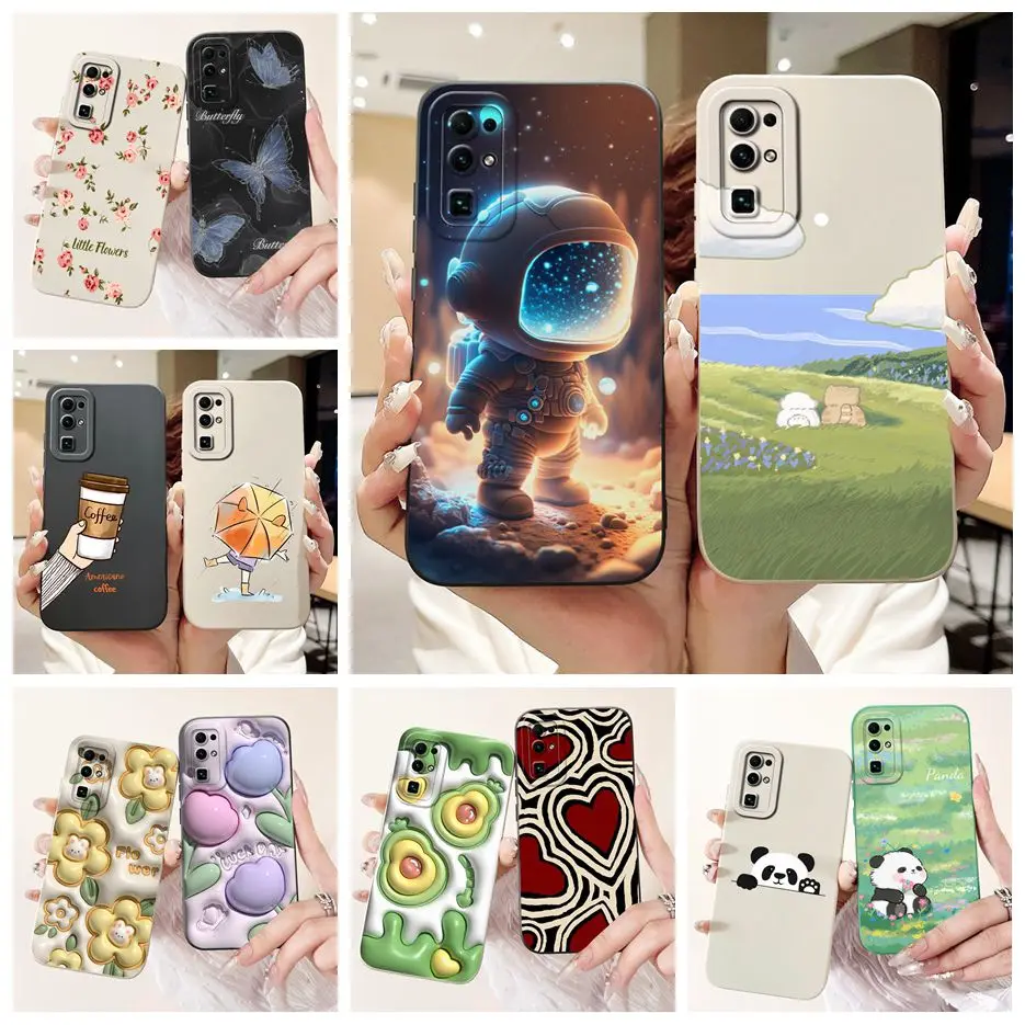 Funda de teléfono a prueba de golpes para Honor 30 Pro Plus, funda pintada en caramelo a la moda para Honor 30 Lite, Honor 30 Pro + bolsas blandas