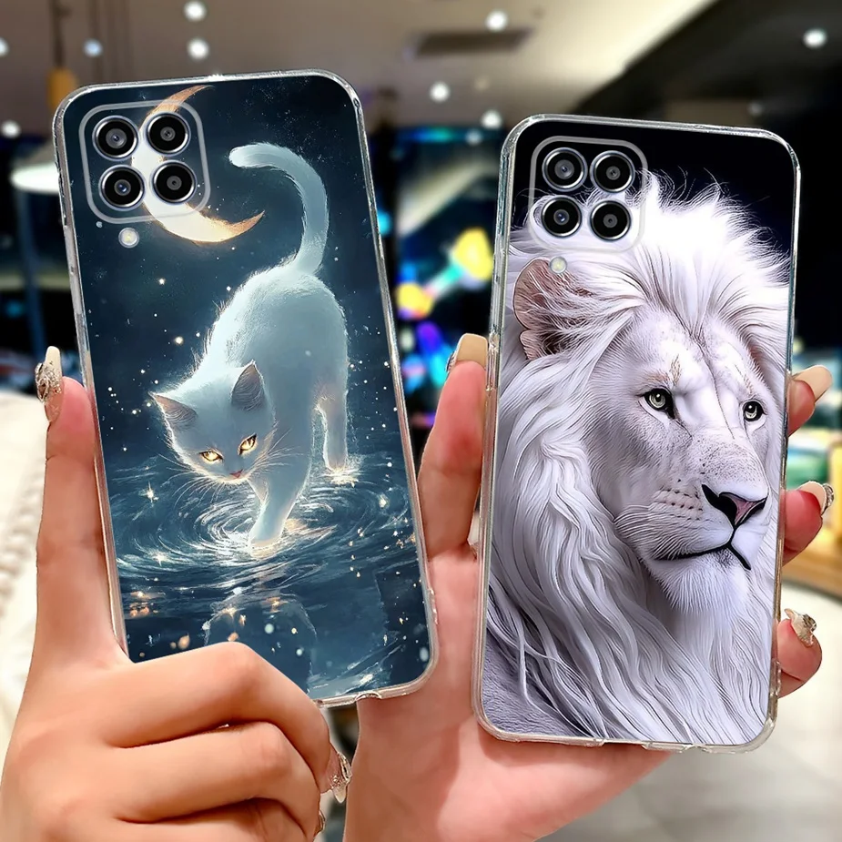 Para Samsung Galaxy M33 M53 funda SM-M336B SM-M536B funda pintada de flores coloridas funda de silicona suave para Samsung M33 M 53 5G bolsas - imagen 4