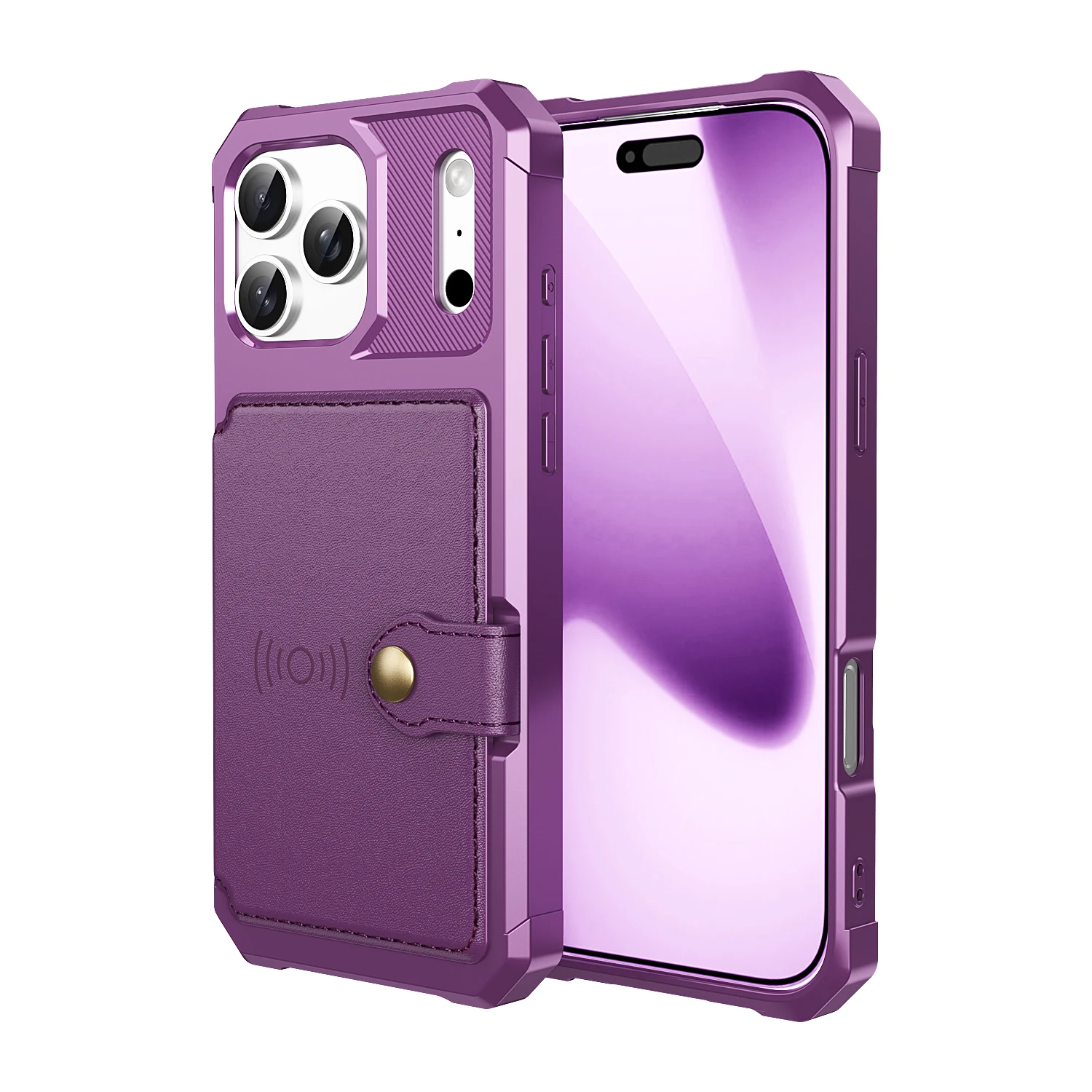 Funda de cuero tipo billetera Solt con tarjetas magnéticas de negocios para iPhone 17 Pro Max 16 Plus Air 15 14 13 12 11, funda ajustada a prueba de golpes - imagen 2