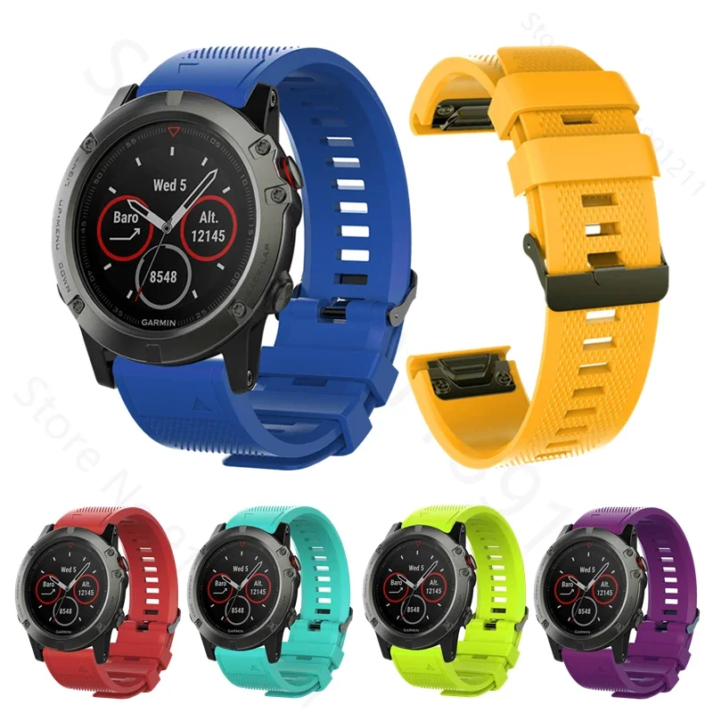 Correa de reloj de 20 22 26mm para Garmin Fenix 8 43mm 47mm 51mm E 7S 7 7X 6S 6 6X Pro 5S 5 5X Enduro 3 2 pulsera de silicona QuickFit