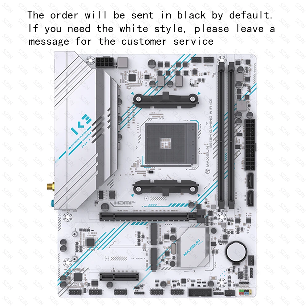 B550 placa base Cpu Combo AM4 juego de juegos con serie RYZEN 5000 DDR4 3200MHz WIFI5 integrado compatible con 2 * M2 NVME 2 * SATA3.0 - imagen 3