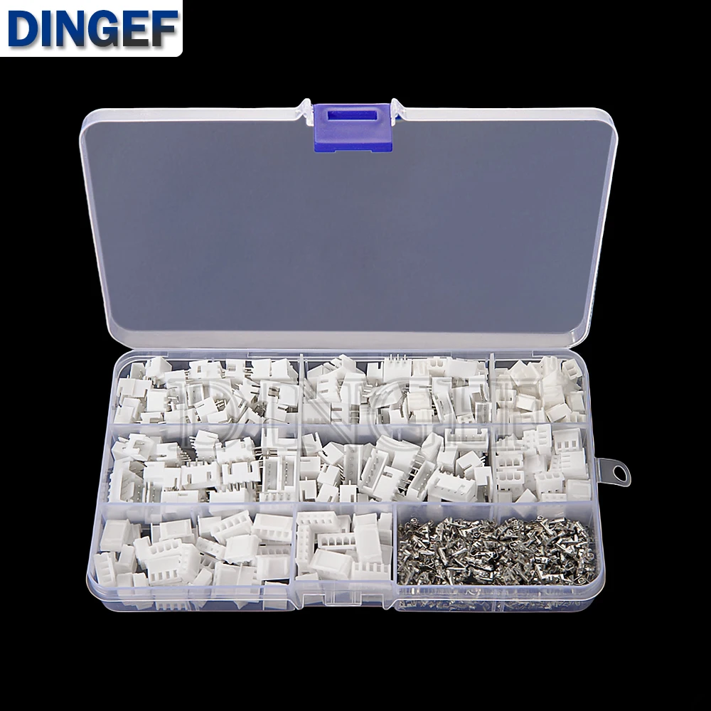 720 Uds XH2.54 paso 2,54mm terminales macho hembra enchufe XH 2,54mm kit de conector Pin recto 2P 3P 4P 5P - imagen 4