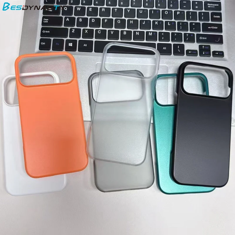 Funda rígida mate de lujo para iPhone 17 Air 17Pro 16 Pro 15 14 Plus 13 12 11 Pro Max, carcasa trasera Simple de Color caramelo