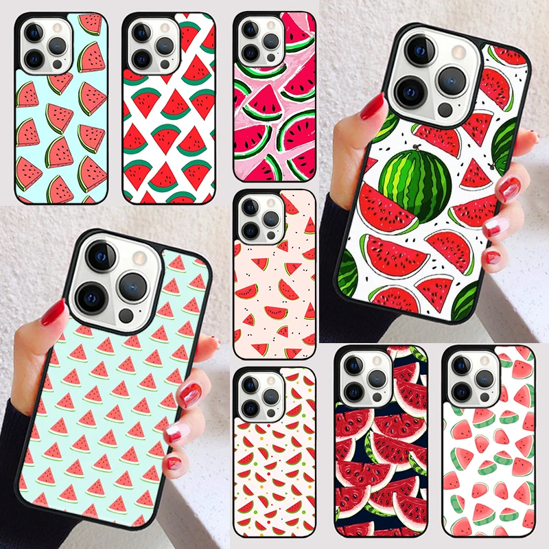 Funda bonita de sandía y fruta de verano para iPhone 17 Air 15 16e 13 12 11 14 Pro Max Max Plus, carcasa para teléfono