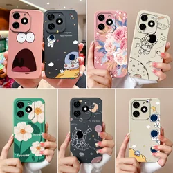 Funda Silicona Líquida Tecno Spark 20 – Proteção Lente Diseño Astronauta
