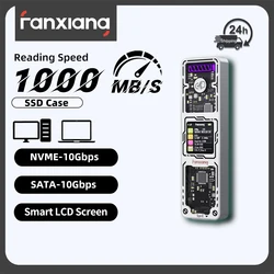 Fanxiang MD86 Carcasa SSD M.2 NVMe/SATA USB 3.2 Gen 2 10 Gbps