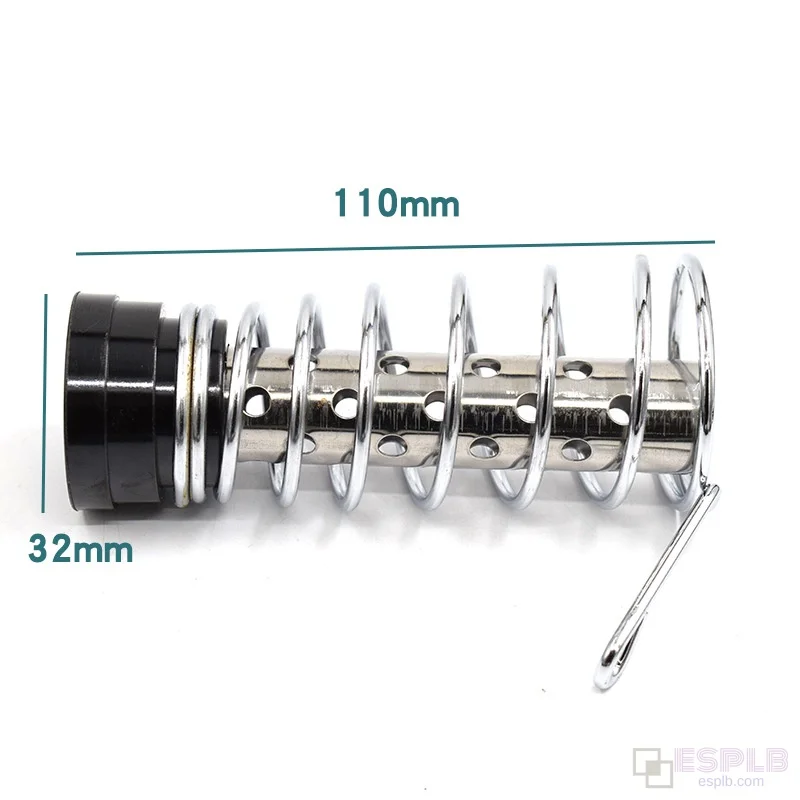 Soporte de soldador de resorte de doble tubo con 5 uds de esponjas para accesorios de soldadura eléctricos resistentes a altas temperaturas - imagen 5