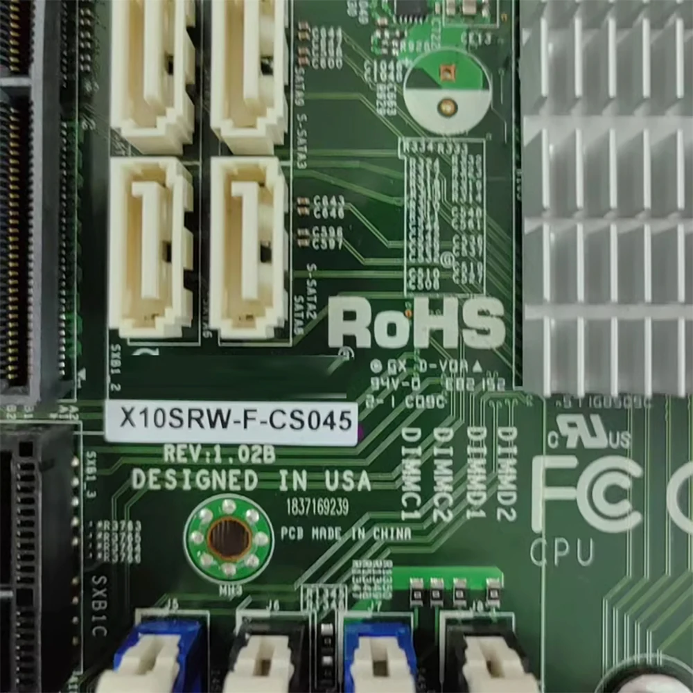 Placa base X10SRW-F-CS045 LGA2011 V3 V4 tarjeta dual Gigabit Ne-twork DDR4 C612 - imagen 4