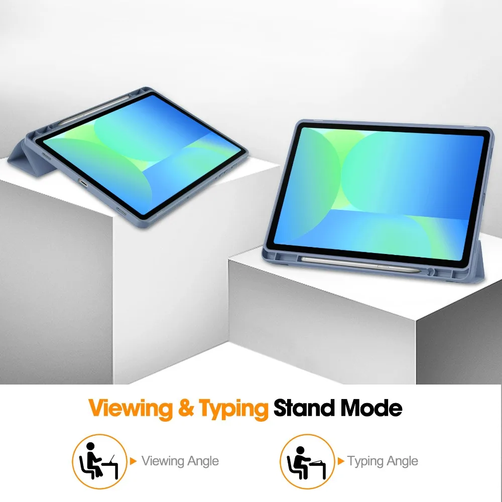 Para Samsung Tab S10 FE Funda 10,9 pulgadas Funda con soporte para Funda Galaxy Tab S10 FE Funda 2025 SM-X520 X526B Soporte para lápices Funda - imagen 3