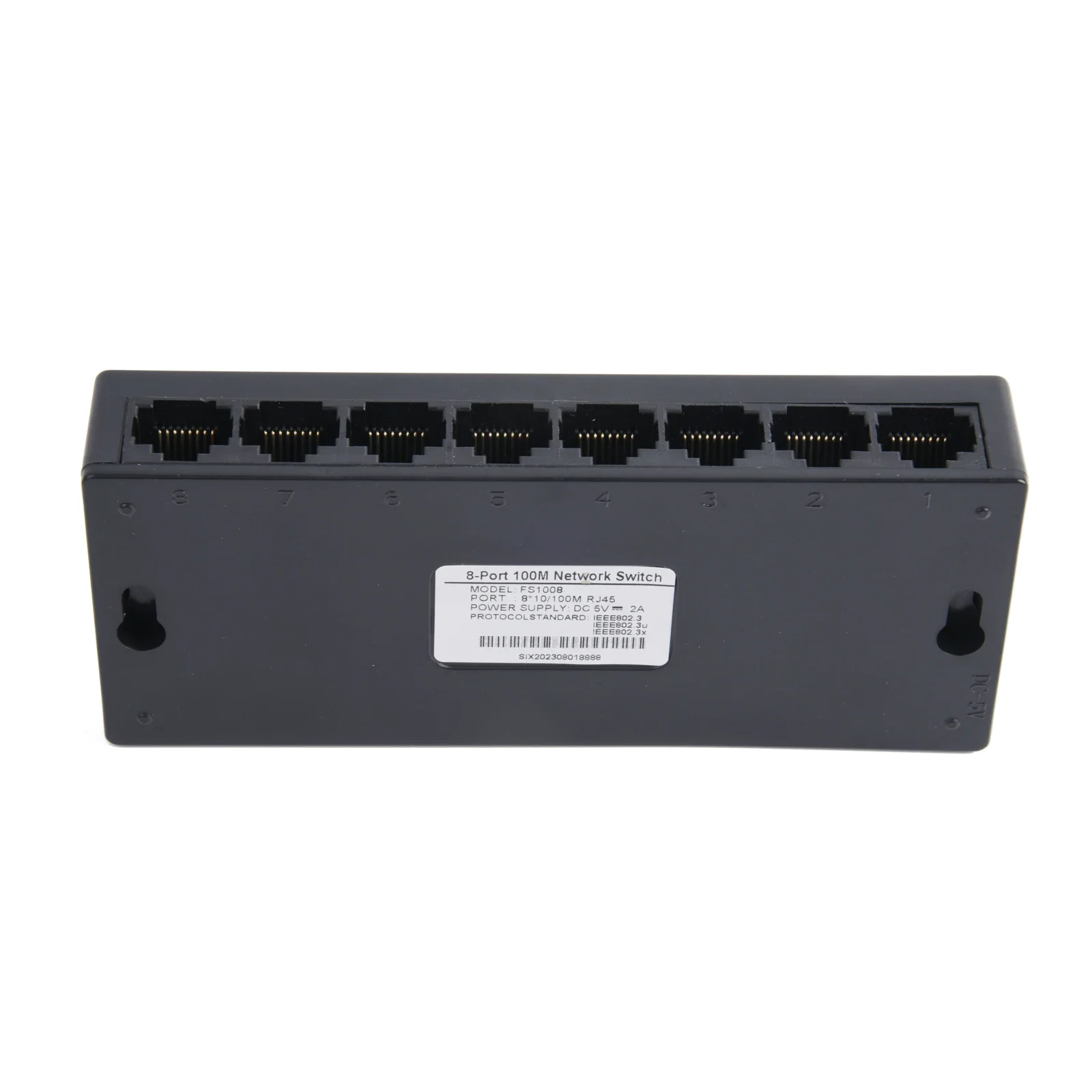 1 Uds Mini 8 puertos 100Mbps RJ45 interruptor de red rápido conmutador inteligente Hub carcasa ABS con divisor de Internet de alimentación de EE. UU. para cámara IP AP - imagen 4