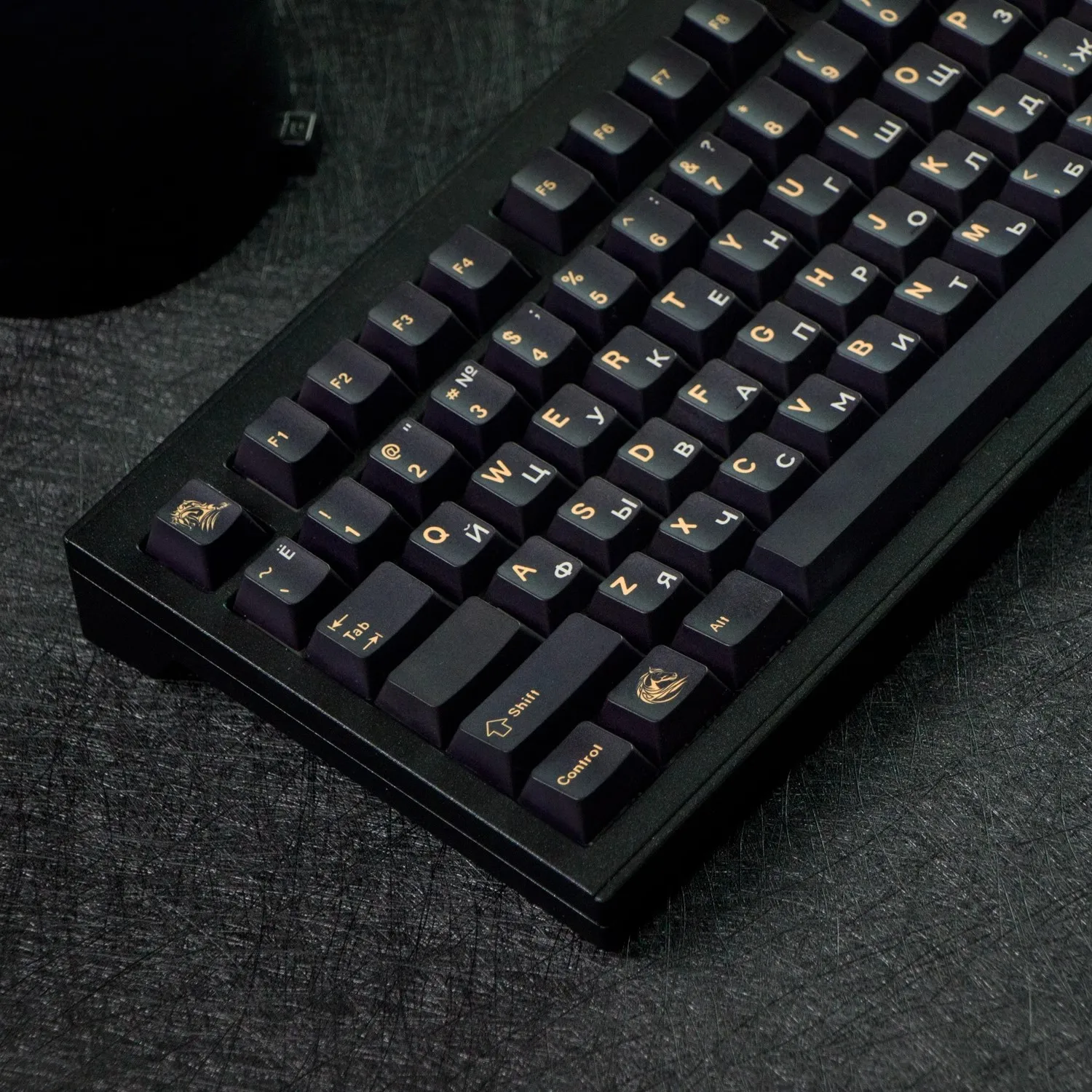 141 teclas/juego GMK Vance Dark Horse Keycaps PBT Dye Subbed Key Caps Cherry Profile Keycap con 2.25U 2.75U 3U 7U barra espaciadora ISO Enter - imagen 4