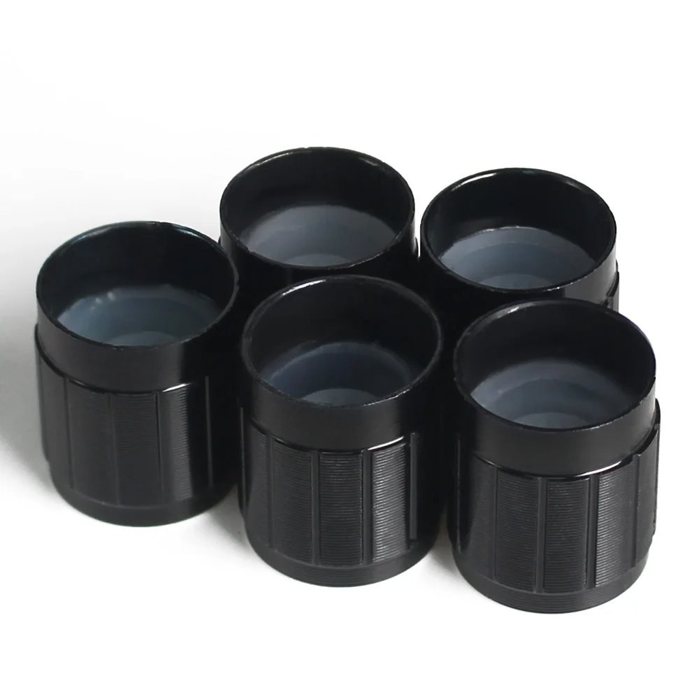 5 piezas WH148 15*17mm tapa de perilla de potenciómetro negro tapas de perilla de aleación de aluminio - imagen 3