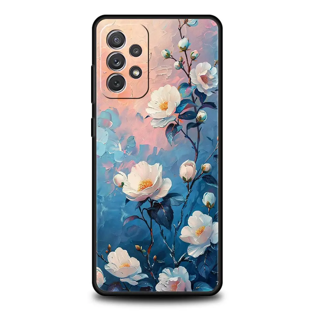 Funda de teléfono con pintura al óleo para Samsung A51 A71 A21S A17 A11 A15 A25 A41 A23 A33 A53 A73 A07 A03S A05S A13 A35 A55 5G - imagen 4