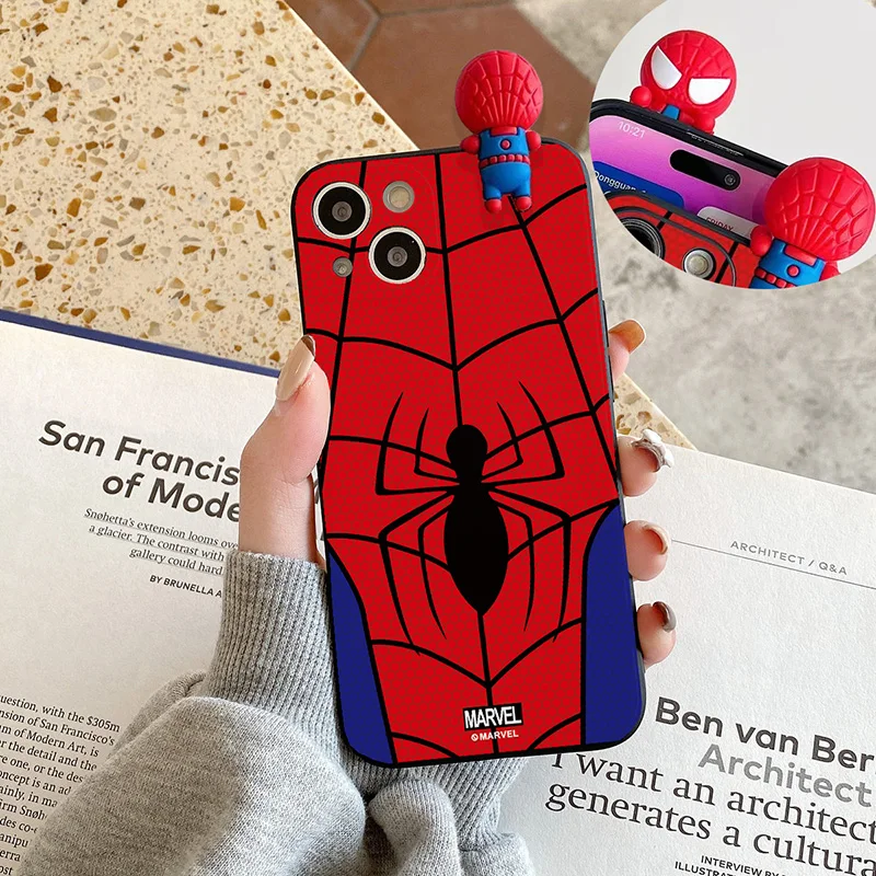 Funda de teléfono 3D con dibujos de Spider Man para Realme 10 11 9 Pro Realme 8i 9i 8 Pro, funda de teléfono suave de Tpu - imagen 2