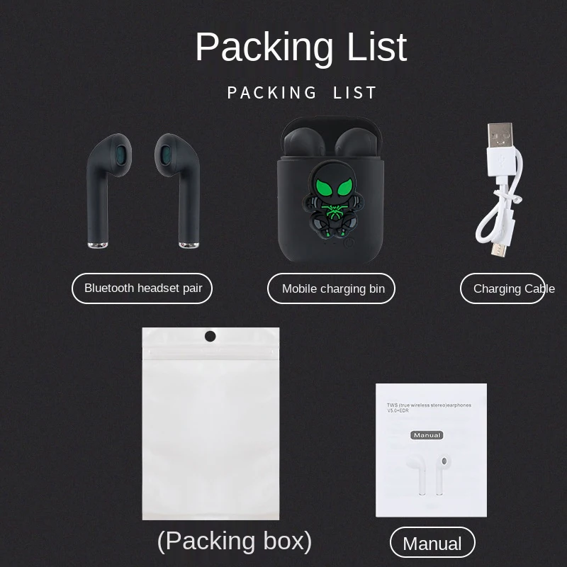 Disney-auriculares inalámbricos Spider Man para teléfono móvil, audífonos estéreo con Bluetooth 5,0, universales, deportivos, para Xiaomi, Huawei y iPhone - imagen 3