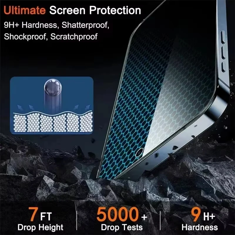 Vidrio antiespía para Samsung S25 S24 Ultra S23 FE A16 A56 5g A17 A55 A07 A26 A36 A54 A35 A53 A25 A73 A24 Protector de pantalla de privacidad - imagen 5