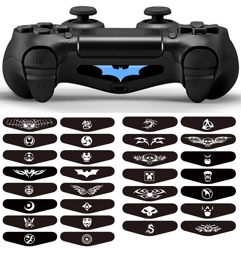 30 Uds pegatinas LED cubierta para consola de juegos PS4 calcomanía barra de luz Led vinilo Gamepad pegatina para PlayStation 4