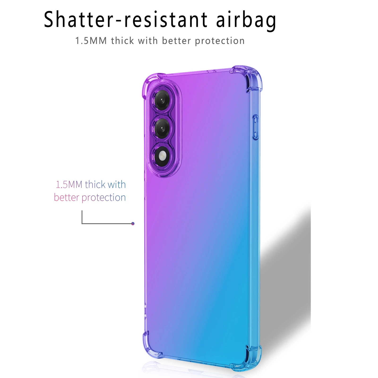 Funda de TPU con gradiente a prueba de golpes de cuatro esquinas para OnePlus Nord 5 CE 5 CE5 5G, funda protectora con marco, Fundas Coque Capa - imagen 5