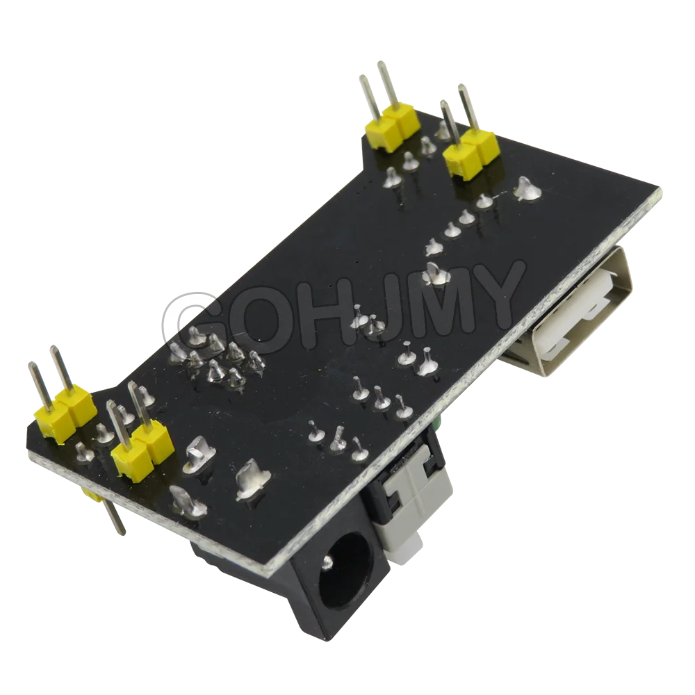 Módulo de fuente de alimentación de placa de pruebas MB-102/módulo de alimentación dedicado de placa de pruebas blanca MB102, placa de pan sin soldadura MB102 de 2 vías 3,3 V 5V - imagen 5