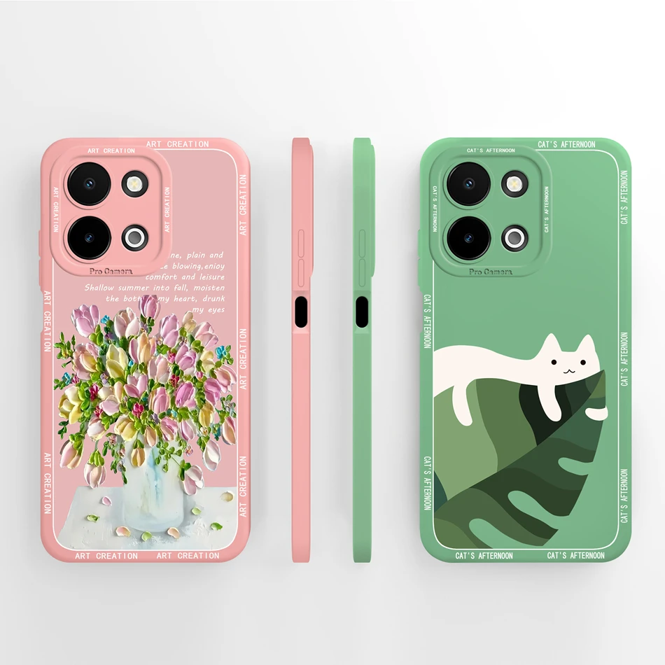 Para Vivo Y28 4G 5G Funda diseño Simple protección completa contraportada para Vivo Y 28 Funda suave silicona líquida anticaída carcasa de teléfono - imagen 4