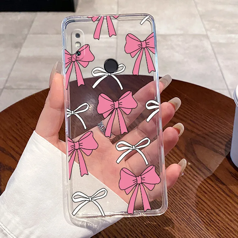 Para Redmi S2 funda para Redmi Y2 contraportada transparente de lujo lindo conejo de amor fresco divertido patrón suave TPU funda de teléfono de silicona - imagen 4