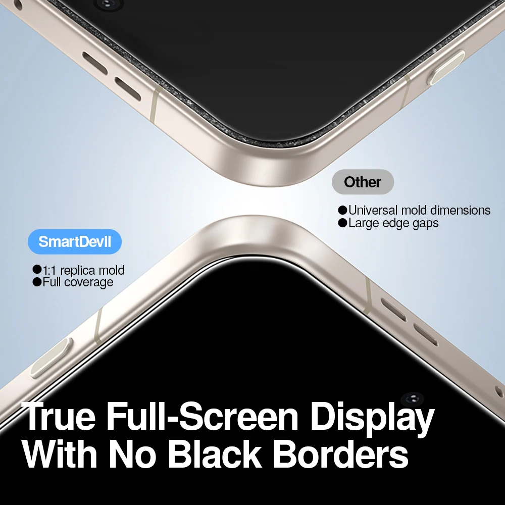 SmartDevil-Película de vidrio templado para cabina sin polvo, Protector de pantalla HD para OnePlus 15 Ace 6 para OnePlus Ace 5 Pro, antihuellas - imagen 5