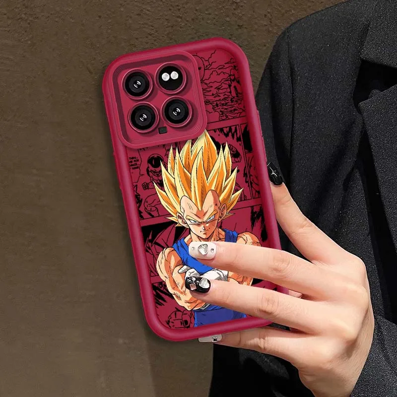 D-Dragon Balls Vegeta Anime Cover For Xiaomi Mi 17 15 14 13 12 14T 13T Pro Max Lite Eye Ladder Phone Case - imagen 5