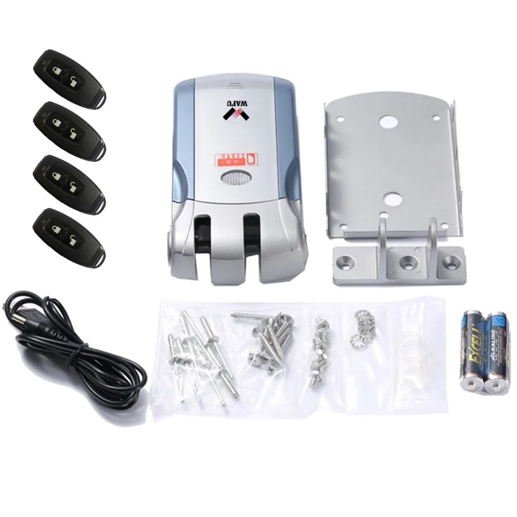 Wafu 019 cerradura inteligente inalámbrica WIFI Bluetooth Control soporte Tuya APP electrónica sin llave puerta cerradura Invisible 433MHz - imagen 4