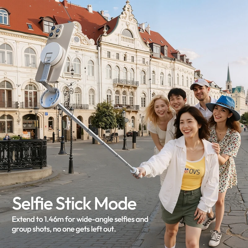 Ulanzi MT85 1,5 M actualización Magsafe trípode de teléfono para Iphone 17 16 15 Android trípode automático Selfie Stick para teléfono inteligente Vlog Live - imagen 5