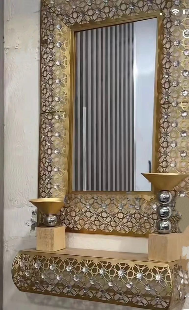 90X60CM 60CM estilo moderno moda creativa personalidad decoración de pared espejo dormitorio porche baño red tienda de celebridades - imagen 2