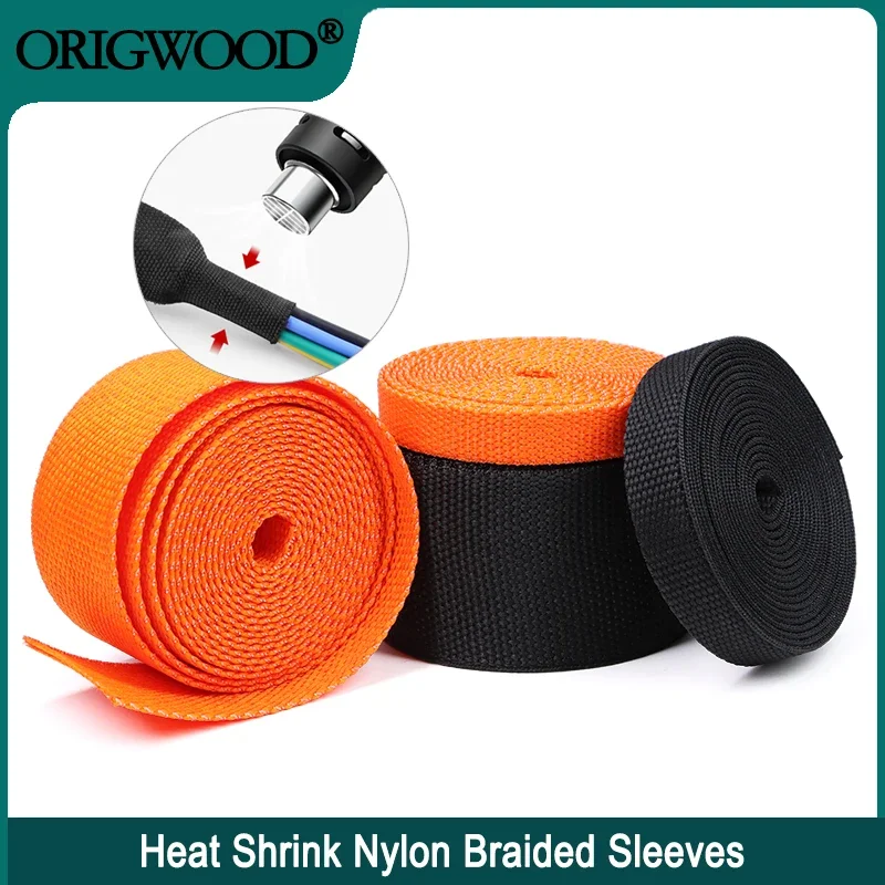 Funda de Cable trenzado termorretráctil de 1 ~ 10m, aislamiento de 6/8/10/12mm, retardante de llamas, PET, organizador de línea automática, protección de envoltura de Cable - imagen 2