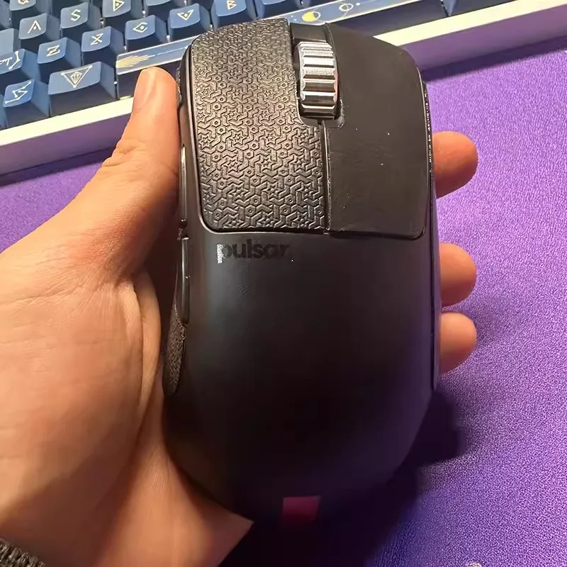 Pegatina antideslizante para ratón Ultraglide, cinta antideslizante para Pulsar Xlite V3Es, antisudor, ultrafina, copo de nieve V3, 1 Juego - imagen 2