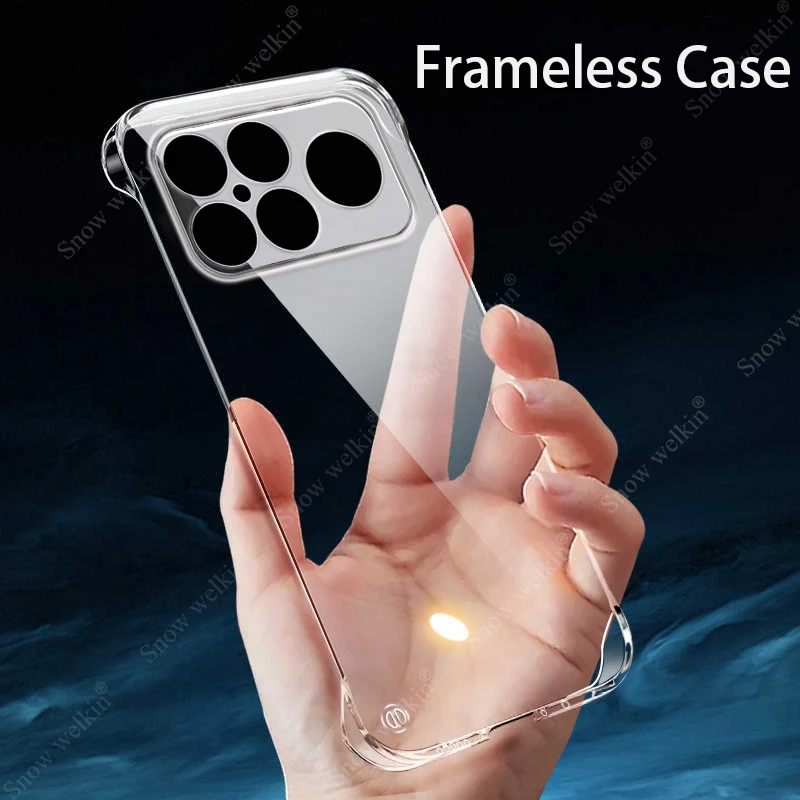 Funda rígida de plástico transparente y delgada sin marco para Xiaomi Poco F8 Pro PocoF8 Ultra F8Pro F8Ultra, funda trasera para teléfono - imagen 4