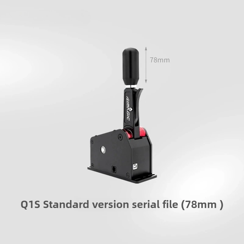 Simagic Q1S Palanca de cambios secuencial Juegos de carreras de PC SRS Palanca de cambios secuencial USB Freno de mano-Longitud extendida 78 mm-120 mm - imagen 4