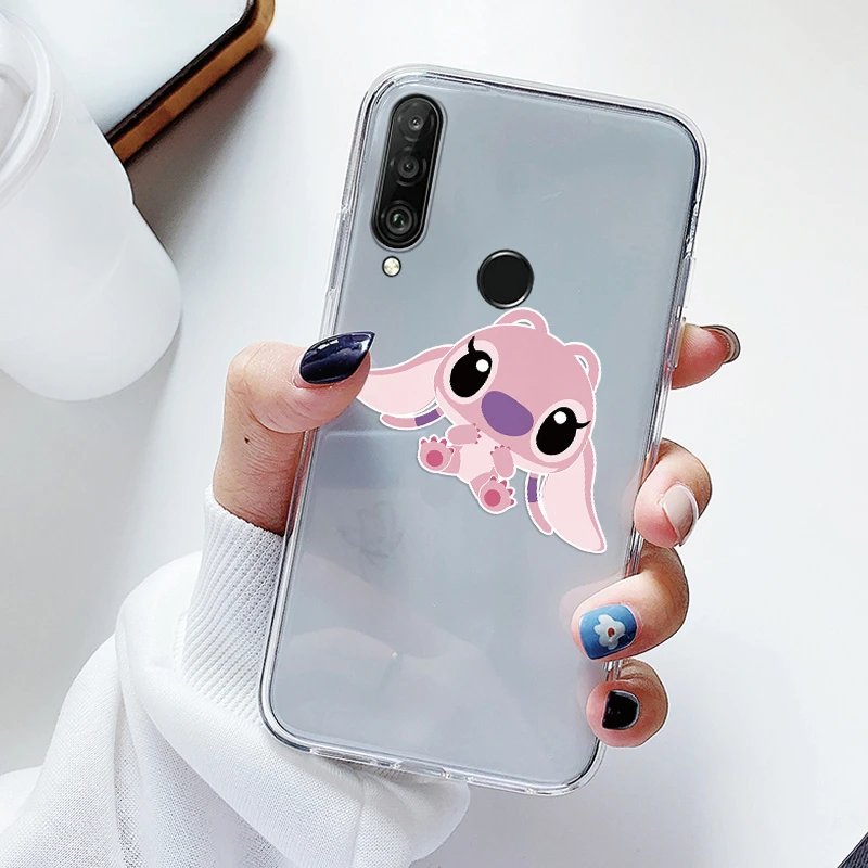 Funda transparente para Huawei P30 Funda P30 Lite bolsas P30 Pro parachoques punto de dibujos animados Linda Funda suave a prueba de golpes para Huawei P30 Capa - imagen 3