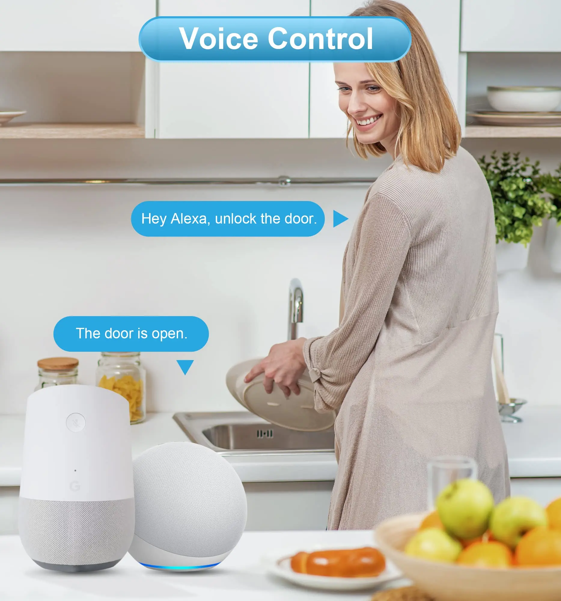 TTLOCK G2 WiFi Hub de enlace Compatible con TTLock cerradura de puerta inteligente aplicación remota Control desbloqueo Control de voz para Alexa Google Home - imagen 4