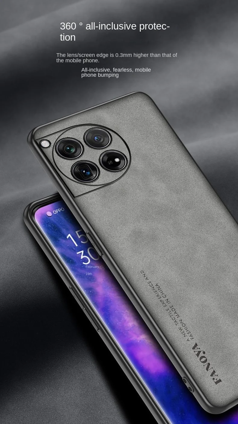 Funda de piel sintética suave para OnePlus 12, carcasa protectora magnética trasera para OnePlus 12, One Plus 12, 1 + 12, carcasa completa para teléfono - imagen 3