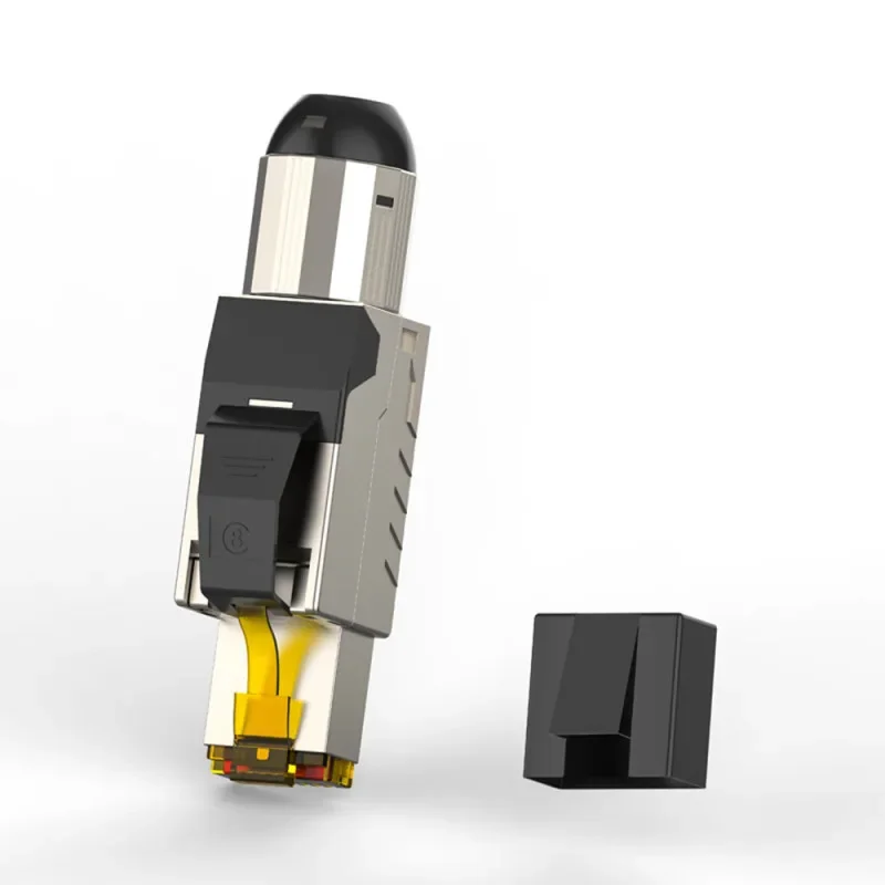 Conector RJ45 Cat8 Cat7 Cat6A Ethernet, enchufes blindados sin herramientas para Cables Lan de red, enchufe de terminación RJ 45, adaptadores 8P8C