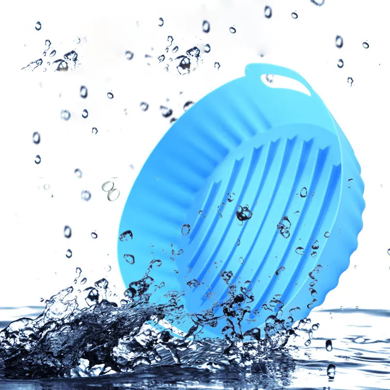 JCD-cesta de silicona para freidora de aire, accesorios reutilizables, bandeja para horno, Pizza, pollo frito, molde para hornear, platos, sartenes, herramienta de cocina - imagen 3