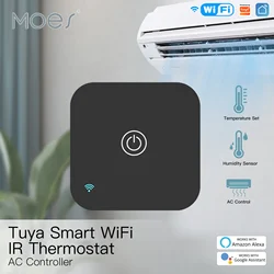 MOES Tuya WiFi IR termostato controlador de CA Control remoto Sensor de temperatura y humedad vida inteligente Control de voz Alexa Google