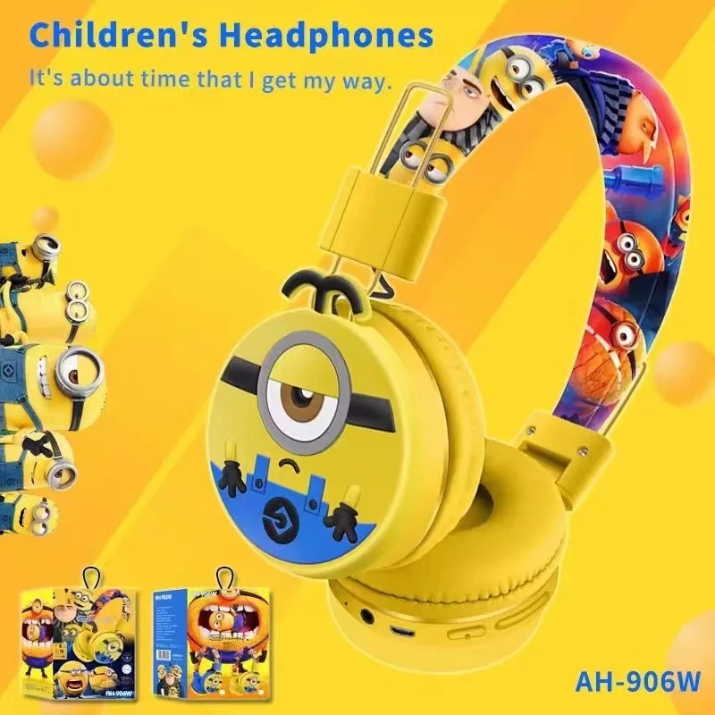 Minions-auriculares inalámbricos con Bluetooth para niño y niña, audífonos estéreo para videojuegos, videojuegos, deportes, película, Despicable Me Senior, regalo - imagen 5