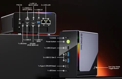 GMKtec K12 Mini PC AMD Ryzen 7 H 255 con OCulink